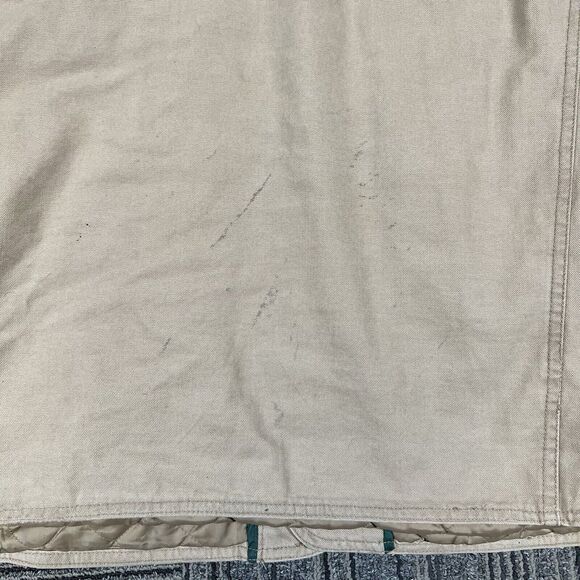 Orvis Jacket Coat Barn Corduroy Collar Cuffs Quilted Canvas Full Zip XL - Picture 7 of 10